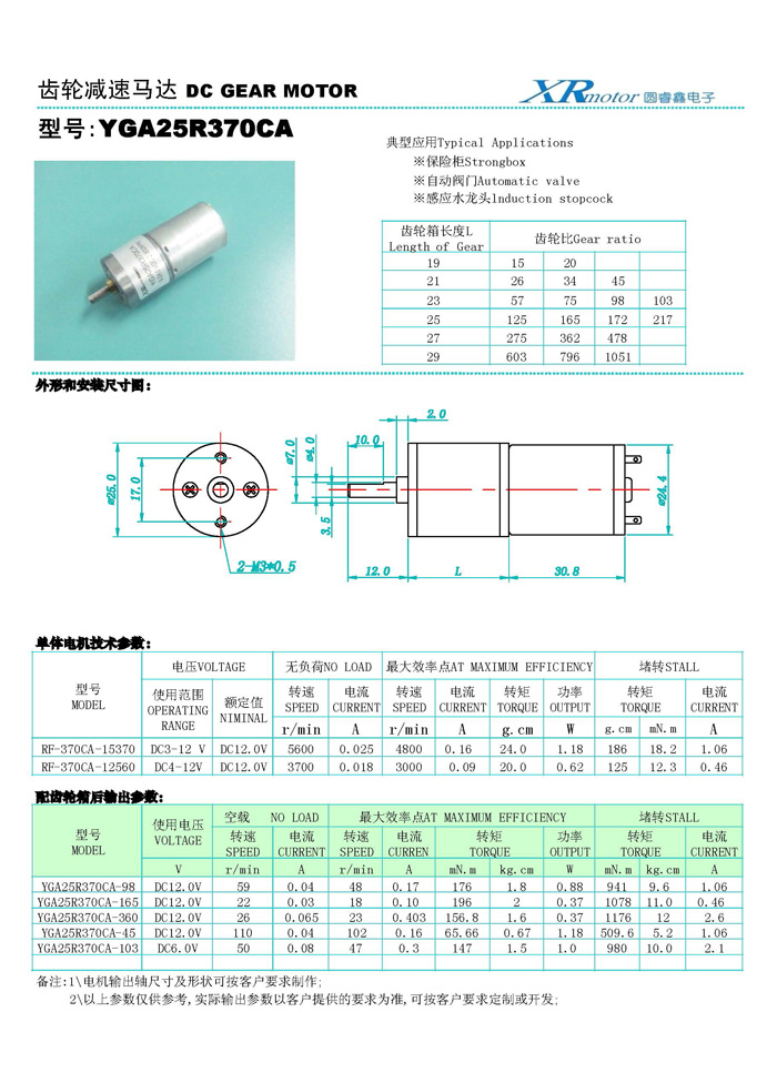 YGA25R370CAֱ����ˢ���ٵ��